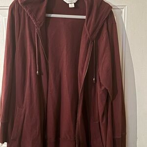 CJ Banks Maroon Hoodie Jacket